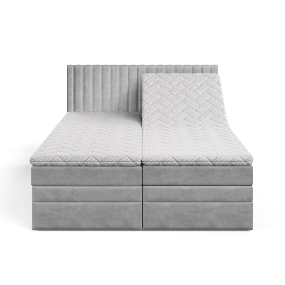 Ensemble relaxation électrique 140x200 en gris clair Ensemble relaxation électrique 140x200 en gris clair