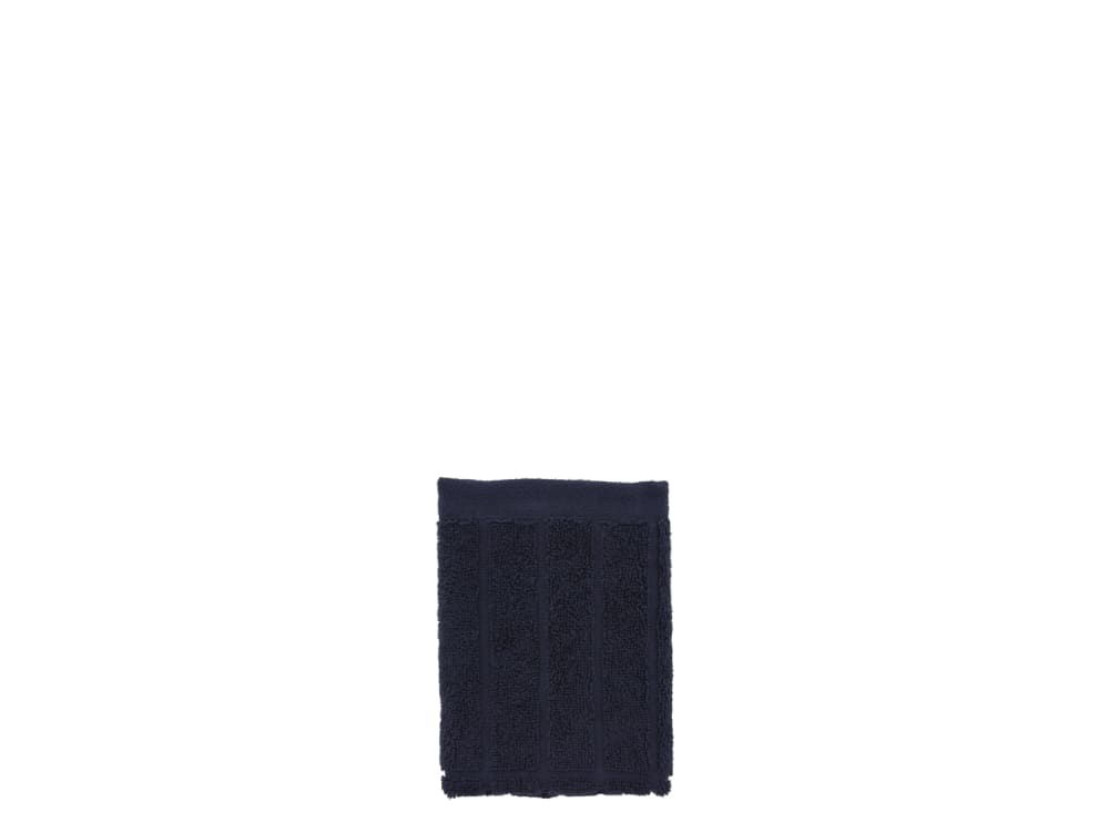 Serviette d'invité en coton bleu marine 30x30cm
