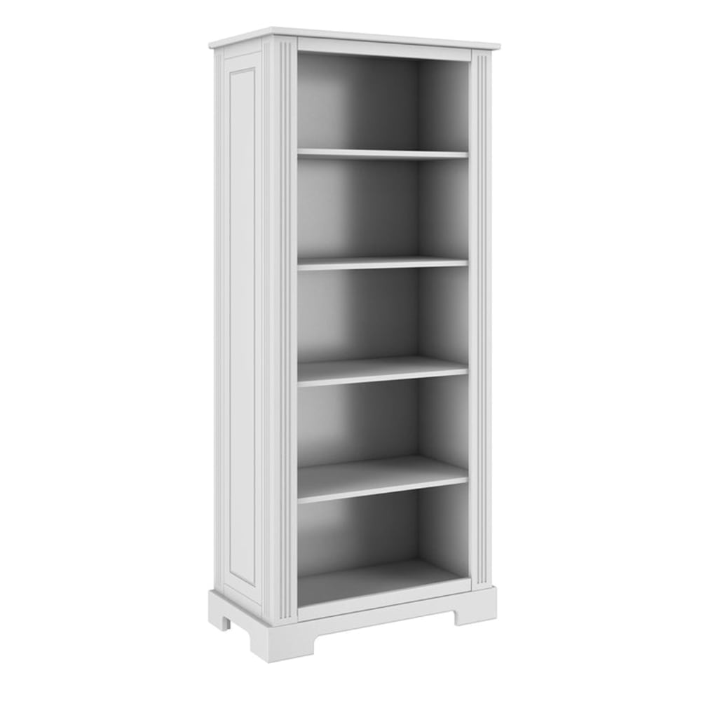 Bibliothèque ines panneaux mdf et stratifiés blanc Bibliothèque ines panneaux mdf et stratifiés blanc