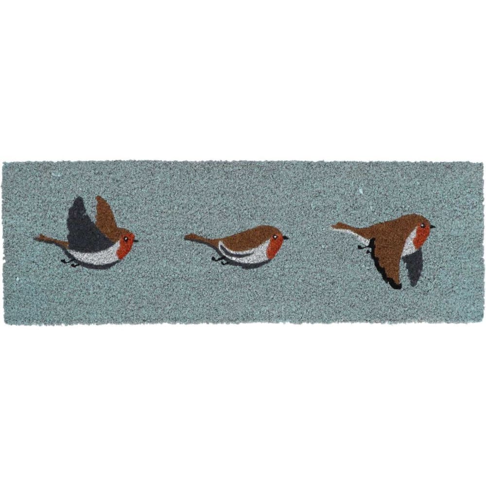Paillasson en fibres de coco rouge gorge 75 x 25 cm