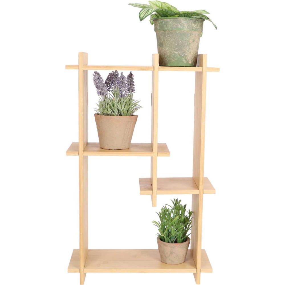 Etagère intérieure en bambou nature verticale Etagère intérieure en bambou nature verticale