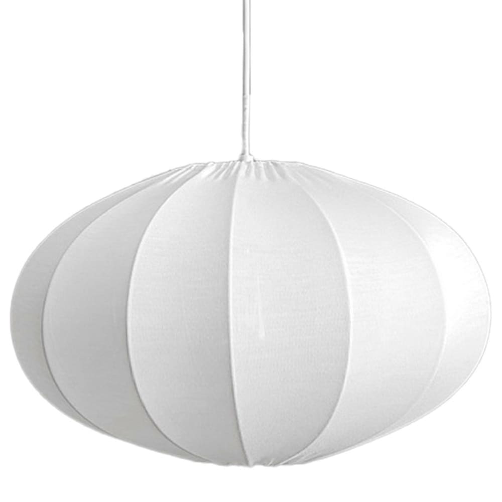 Suspension en métal et coton blanc 42x42x23cm