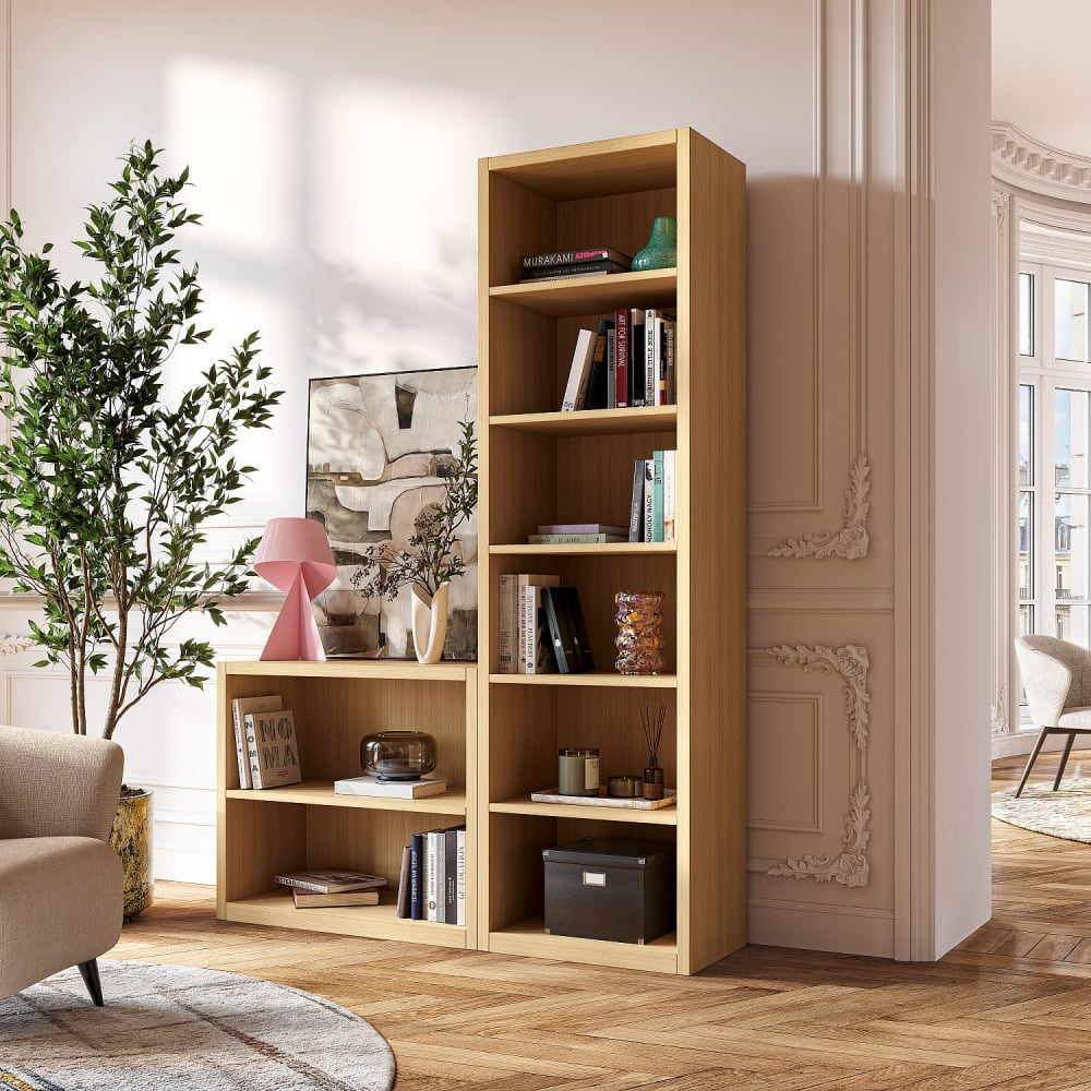 Petite bibliothèque en chêne - naturel