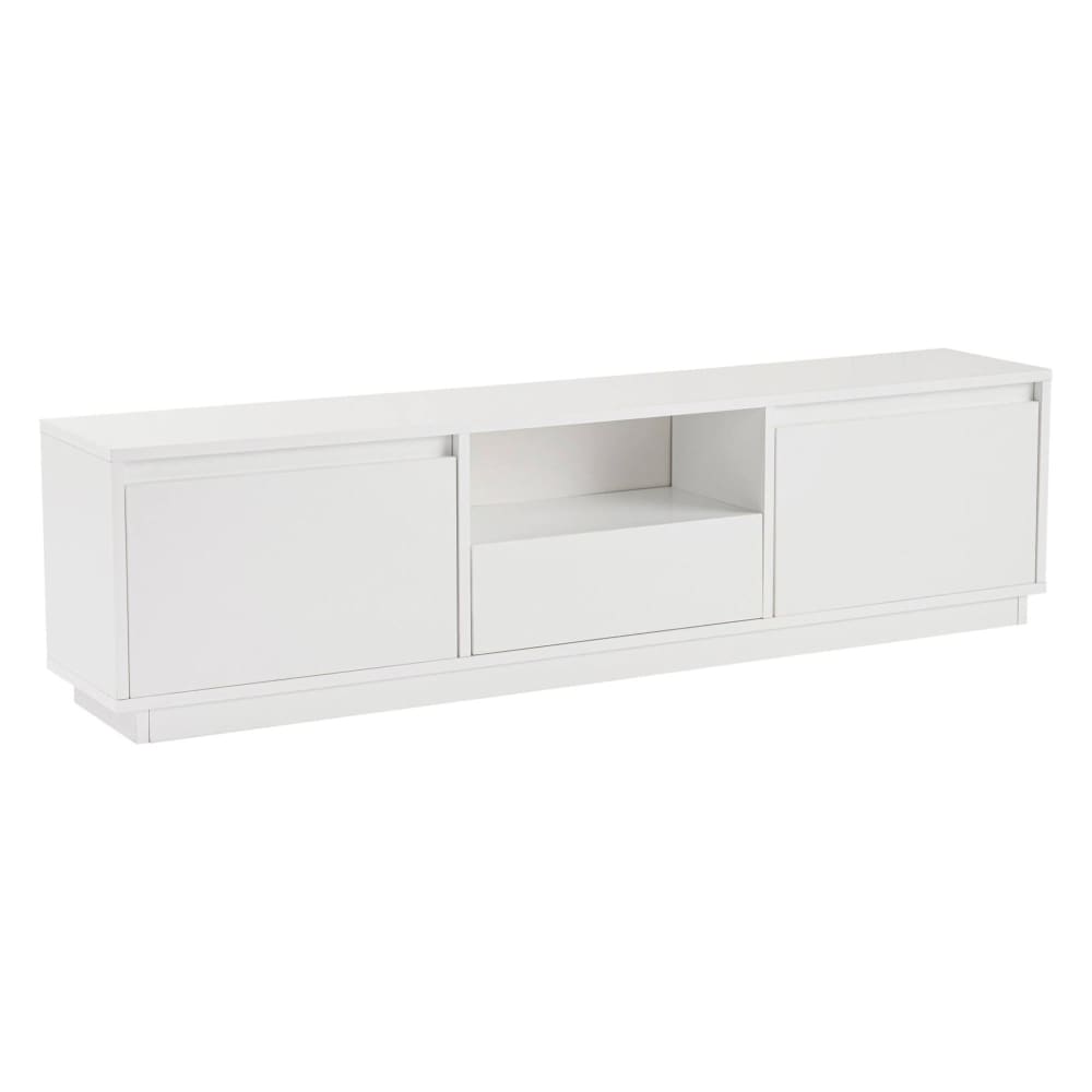 Dmora Weißes Fernsehschrank Holz 160x30x42h cm Weiß Holz