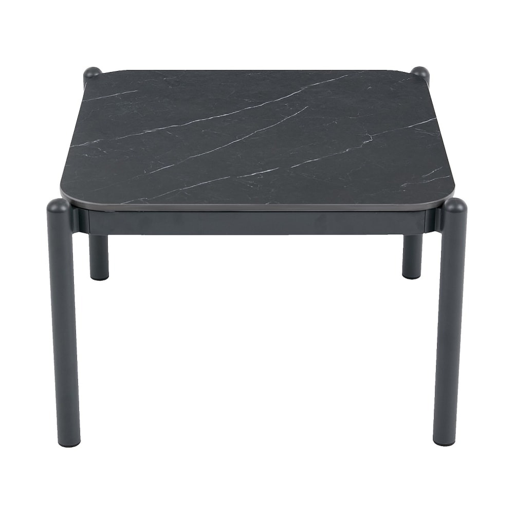 Table basse de jardin métal - aluminium, céramique gris anthracite Table basse de jardin métal - aluminium, céramique gris anthracite