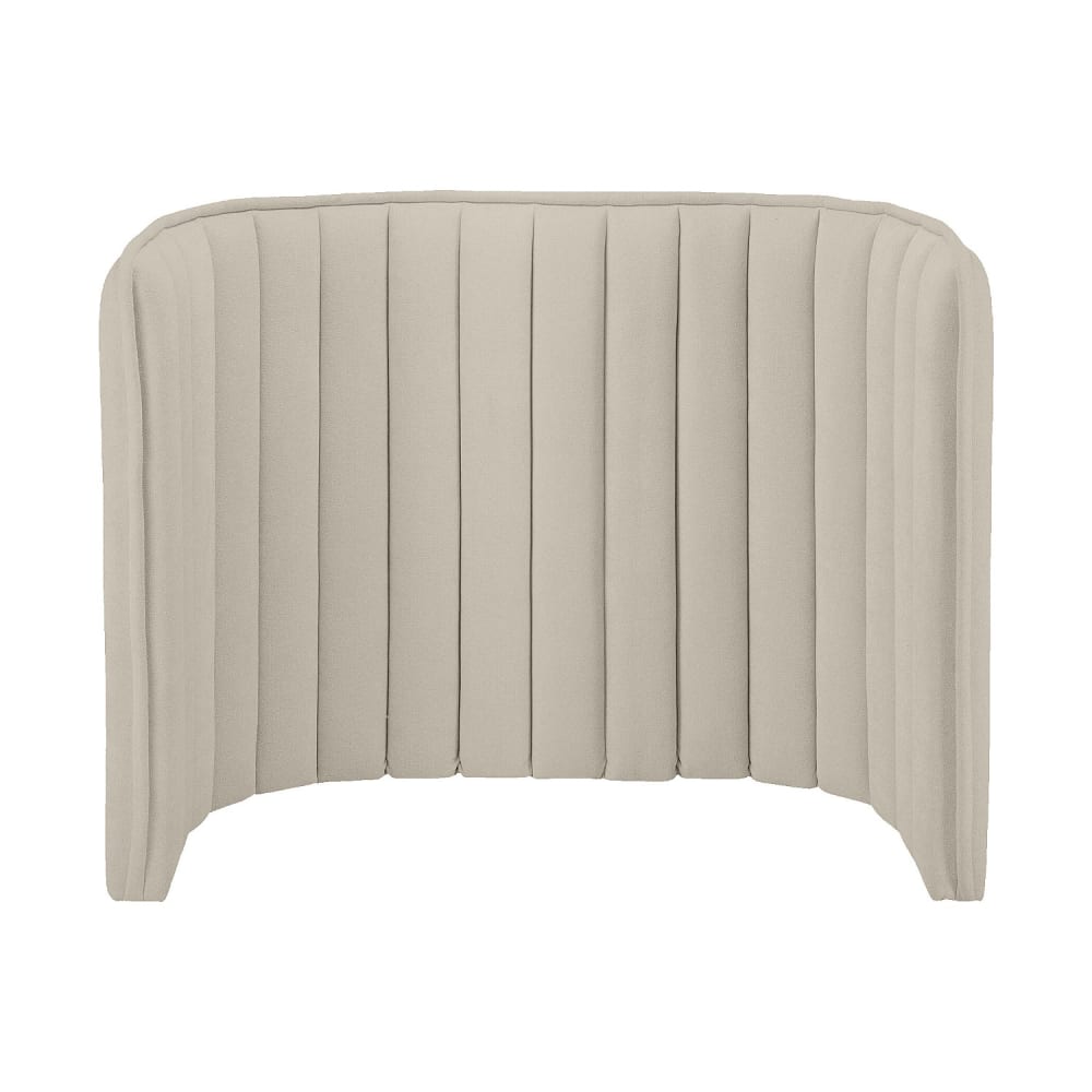 Tête de lit en tissu 200 x 102 cm - crème Tête de lit en tissu 200 x 102 cm - crème