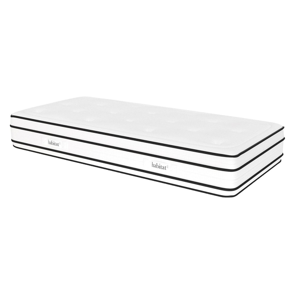 Matelas hybride ressorts et mousse à mémoire de forme - 90 x 200 cm Matelas hybride ressorts et mousse à mémoire de forme - 90 x 200 cm