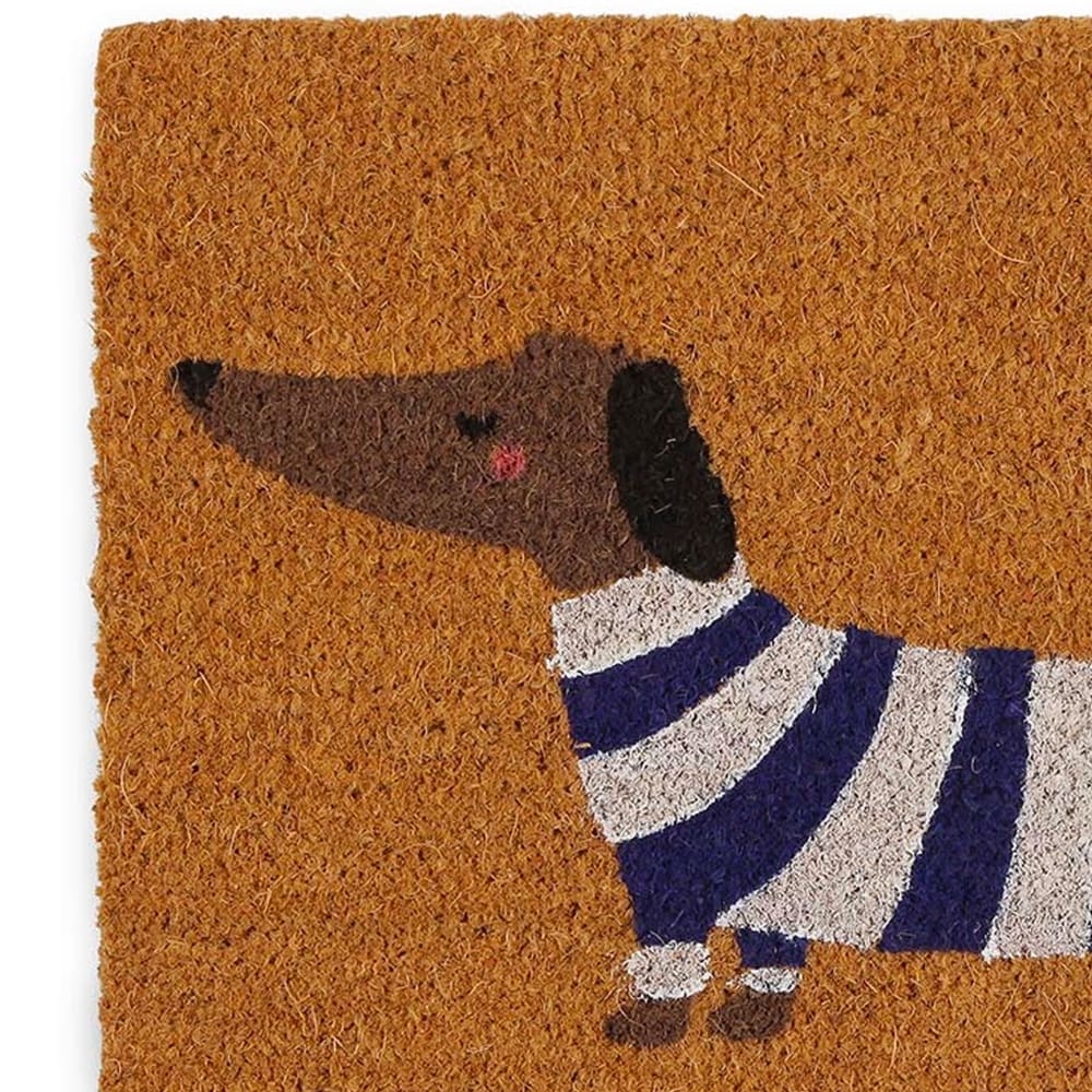 Paillasson coco chien pull rayé 60x40x2cm — vue 4
