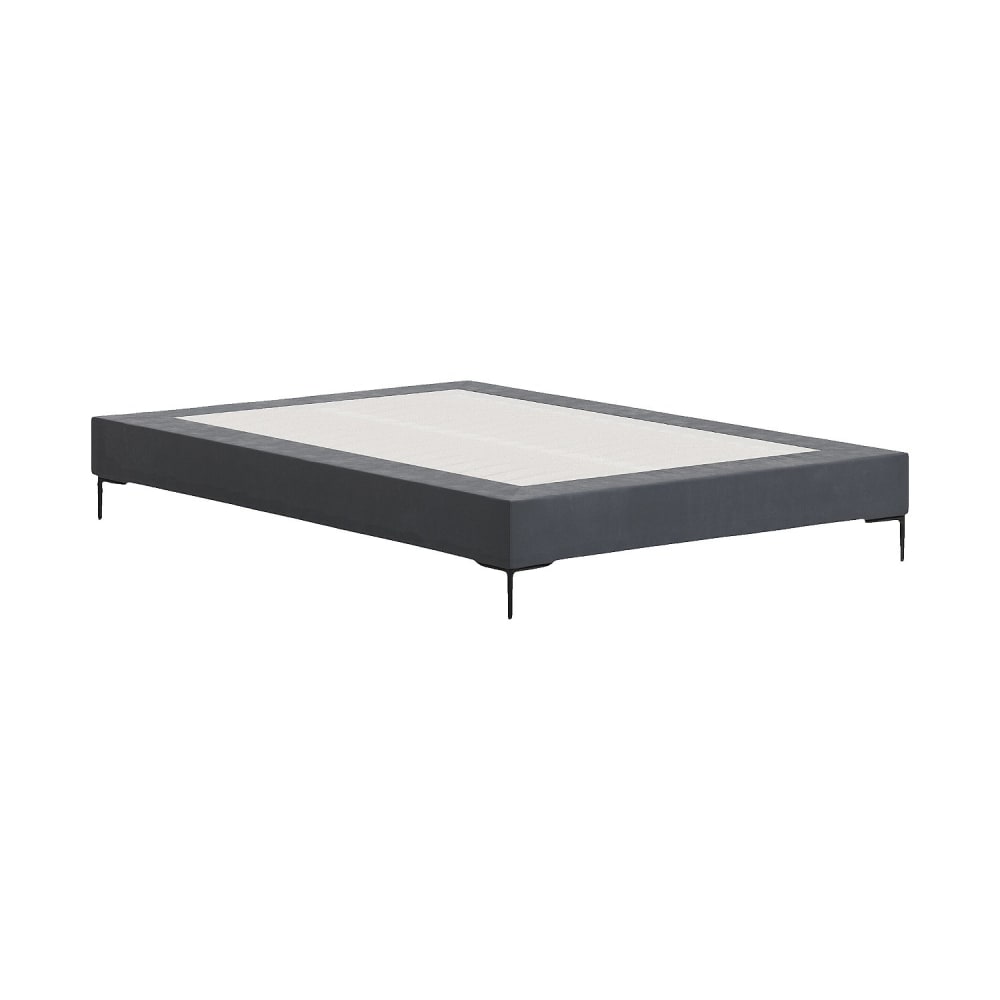 Sommier tapissier à lattes en tissu - 140 x 200 cm - gris anthracite Sommier tapissier à lattes en tissu - 140 x 200 cm - gris anthracite