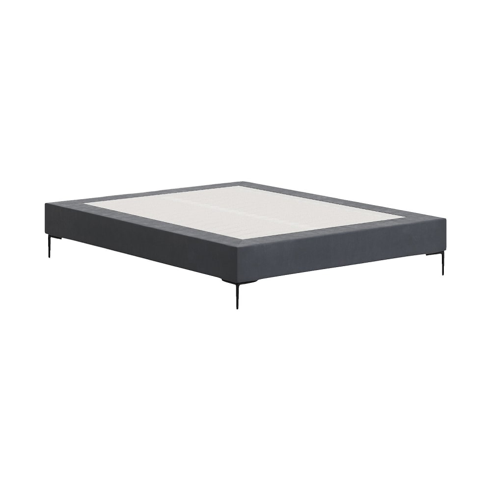 Sommier tapissier à lattes en tissu - 160 x 200 cm - gris anthracite Sommier tapissier à lattes en tissu - 160 x 200 cm - gris anthracite