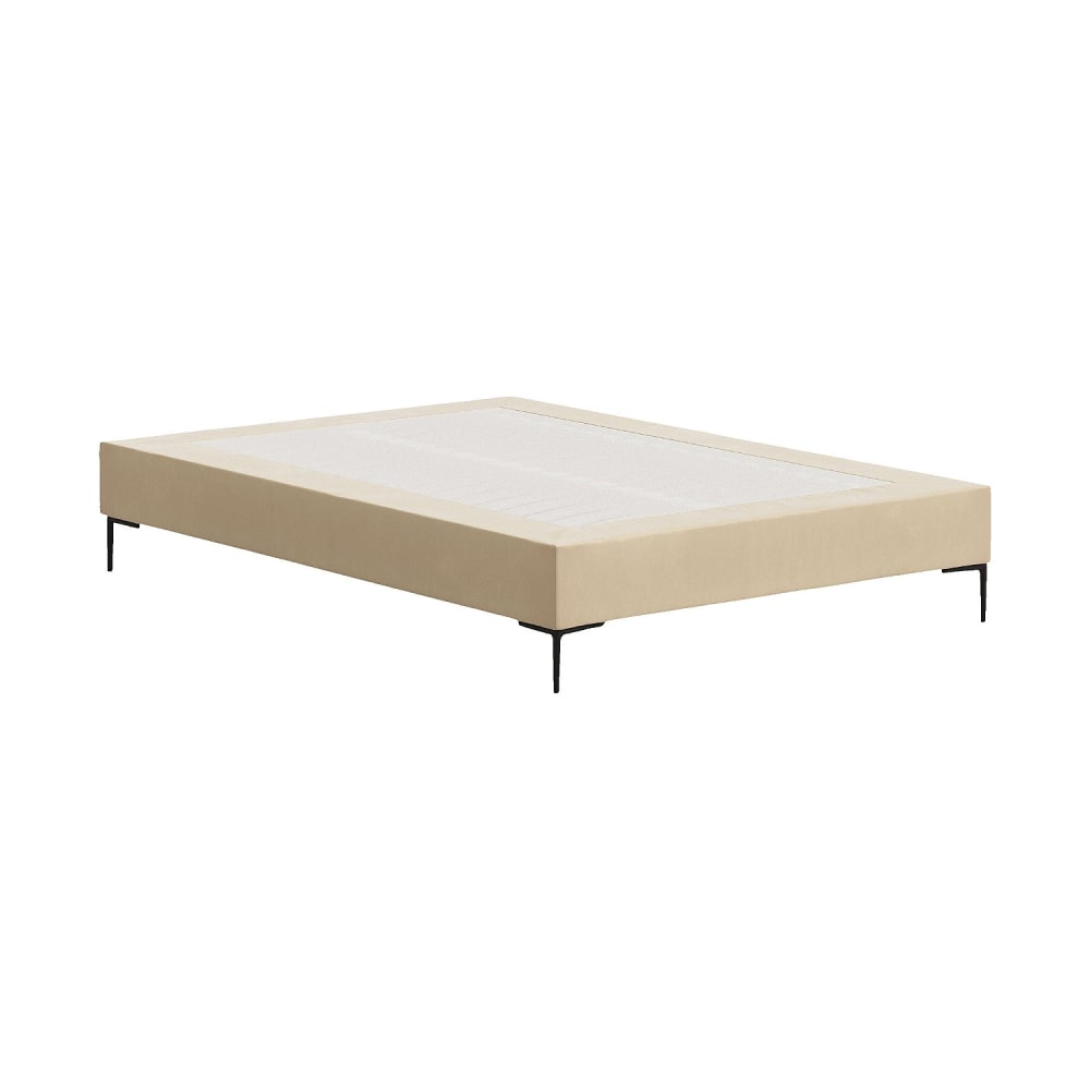 Sommier tapissier à lattes en tissu - 140 x 200 cm - crème Sommier tapissier à lattes en tissu - 140 x 200 cm - crème