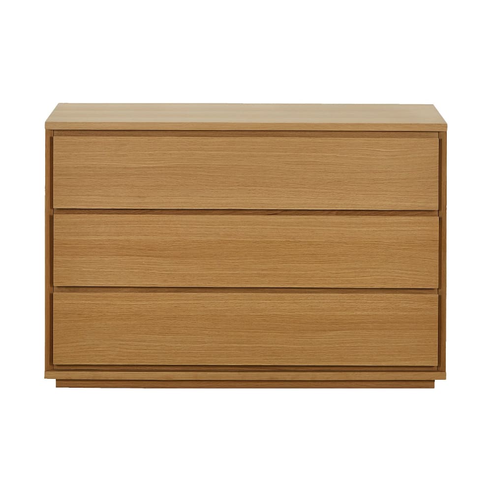 Commode 3 tiroirs en chêne - naturel Commode 3 tiroirs en chêne - naturel