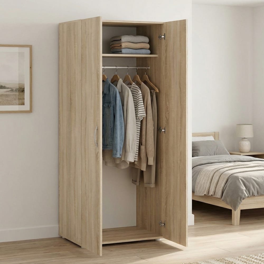 Schrank 2 Türen Nussbaum-Dekor Braun - Maisons Du Monde