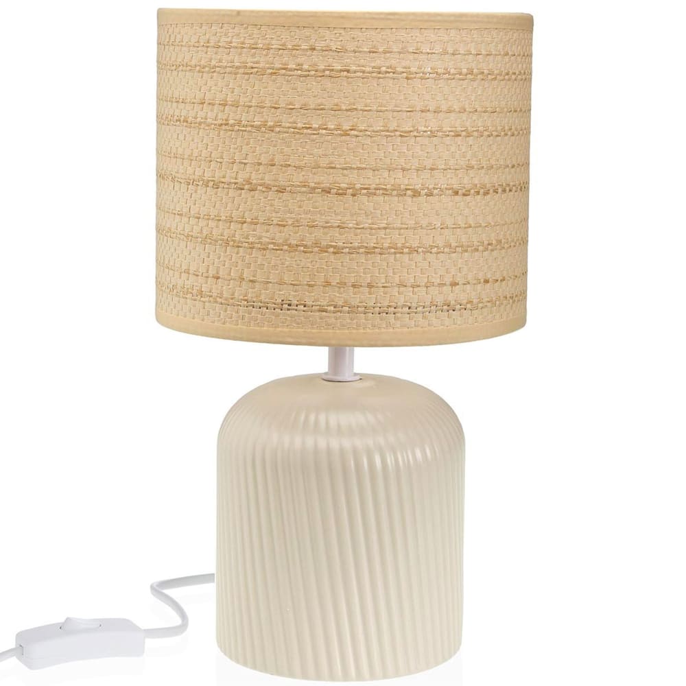 Lampe à poser céramique blanche 18x18x31.5cm