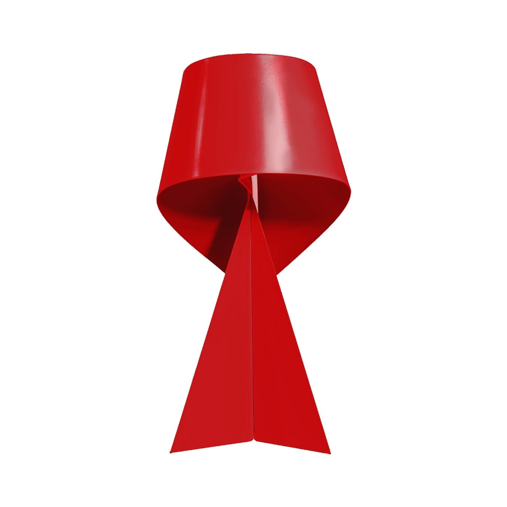 Lampe de table en métal - 35 cm - rouge cerise Lampe de table en métal - 35 cm - rouge cerise