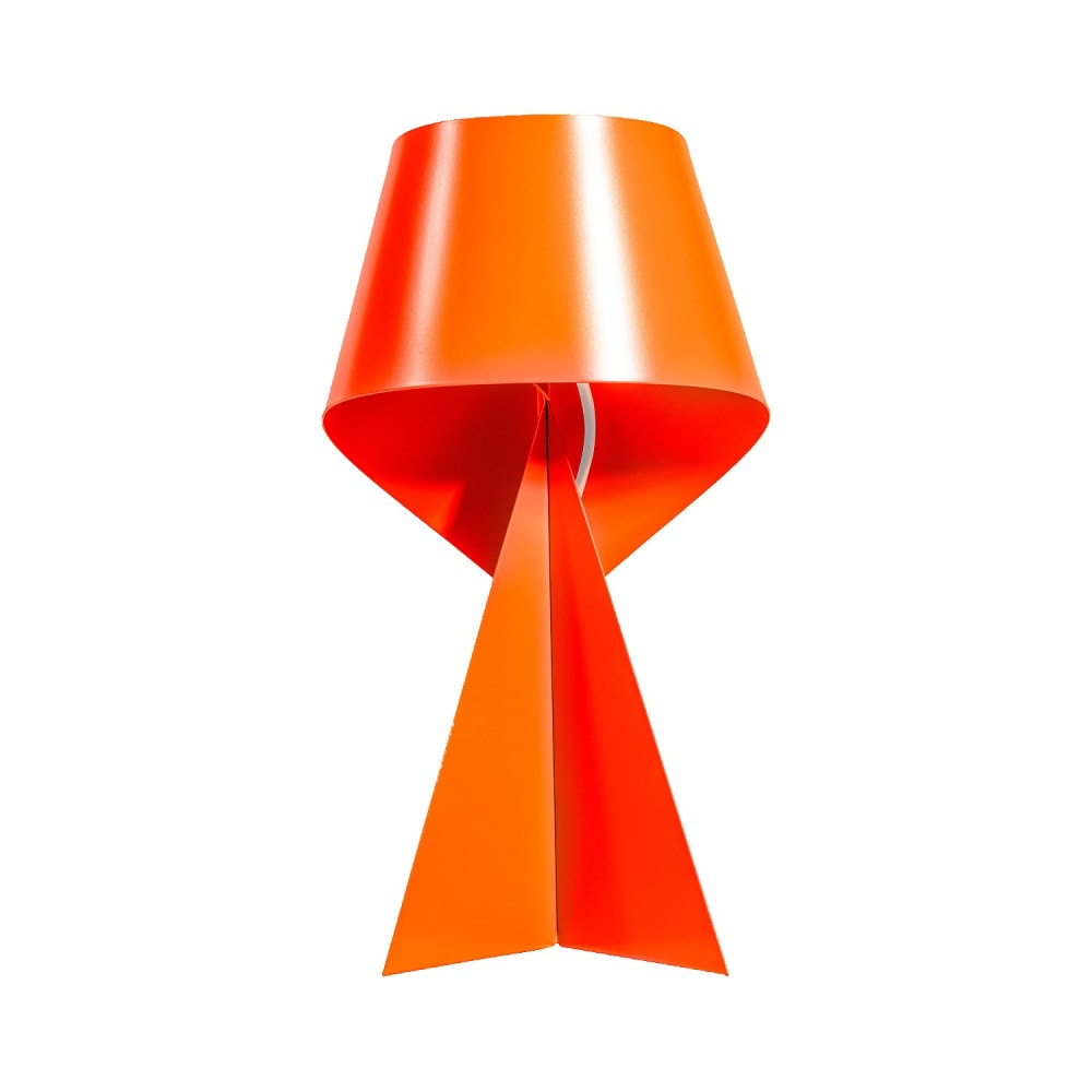 Lampe de table en métal - 50 cm - orange tangerine