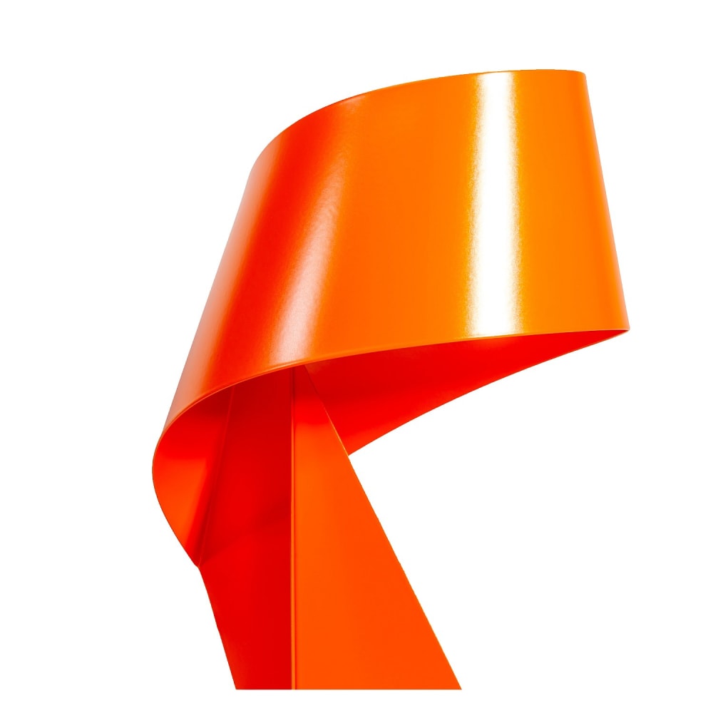 Lampe de table en métal - 50 cm - orange tangerine — vue 4