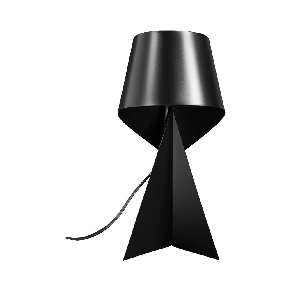 Lampe de table en métal - 35 cm - noir