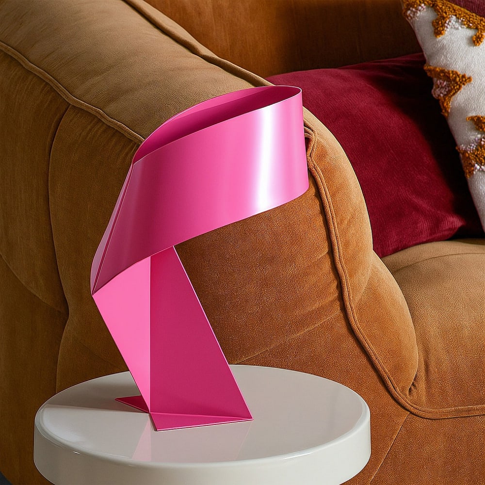 Lampe de table en métal - 35 cm - rose de noël — vue 3