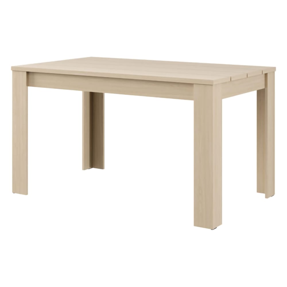 Table fixe en bois stratifié chêne brun Table fixe en bois stratifié chêne brun