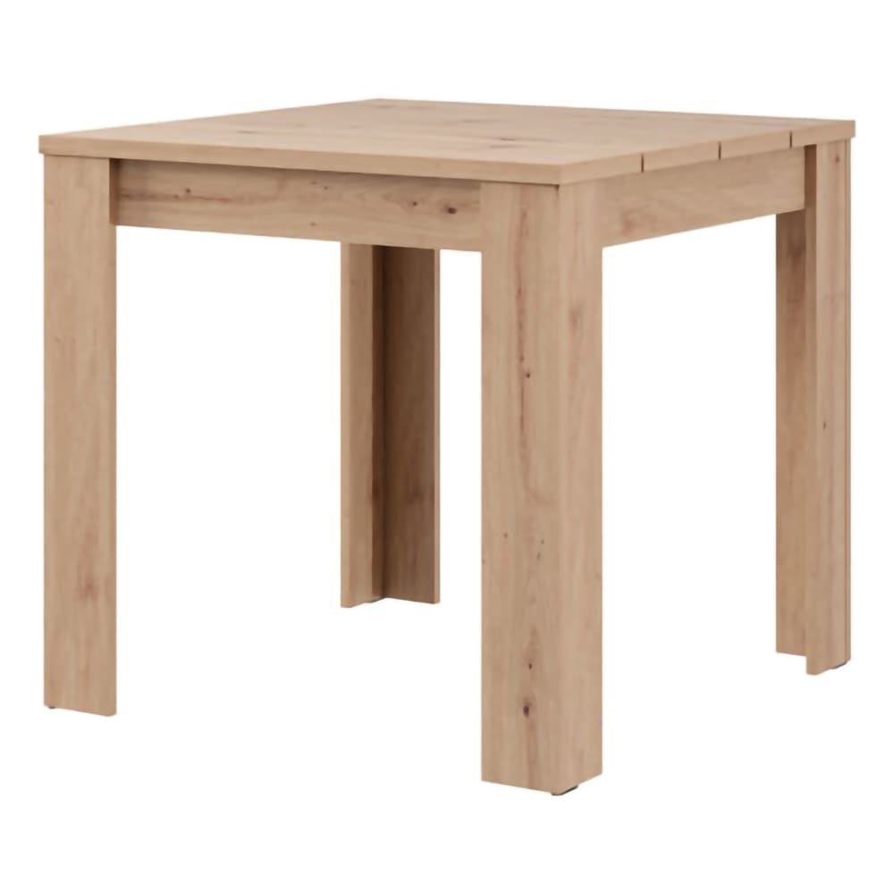 Table fixe bois nobilé chêne marron noeuds Table fixe bois nobilé chêne marron noeuds