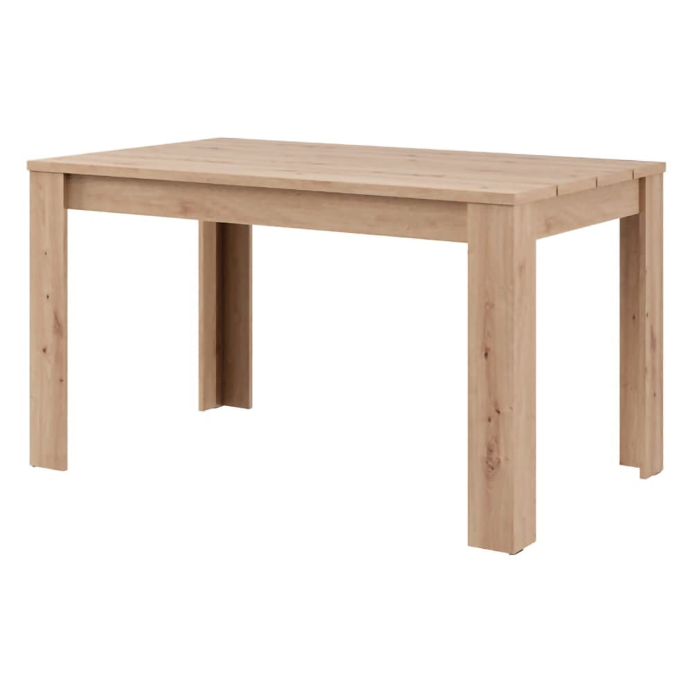 Table fixe bois noble chêne nœuds Table fixe bois noble chêne nœuds