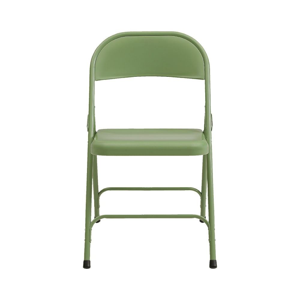 Chaise pliante en acier laqué - vert Chaise pliante en acier laqué - vert