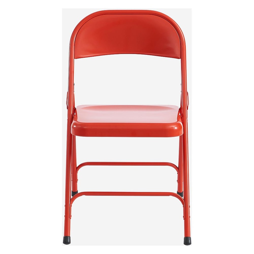Chaise pliante en acier laqué - rouge coquelicot Chaise pliante en acier laqué - rouge coquelicot