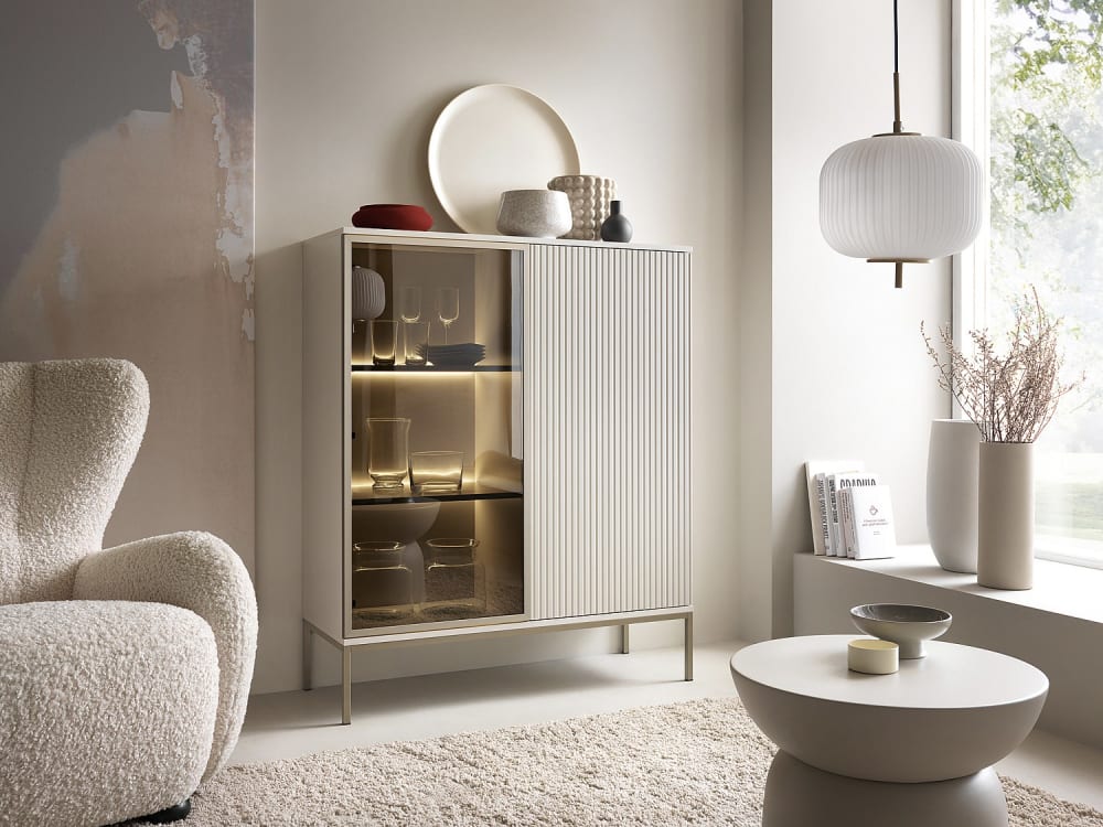 Vitrine mdf beige