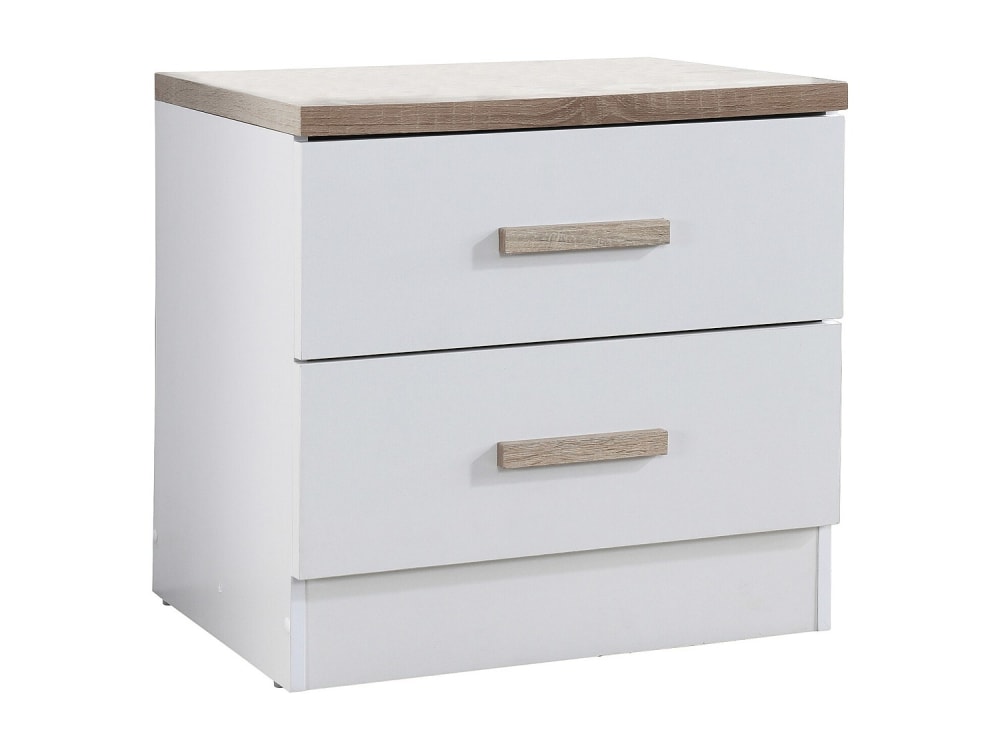Table de chevet mdf naturel clair