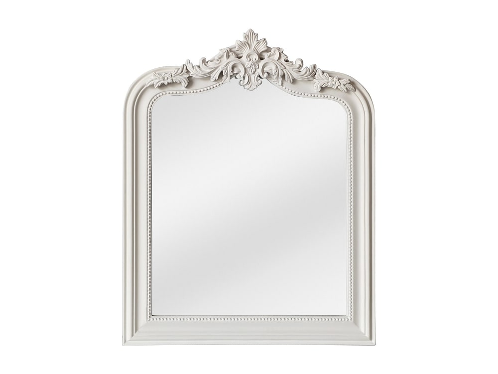 Miroir mural paulownia blanc — vue 3