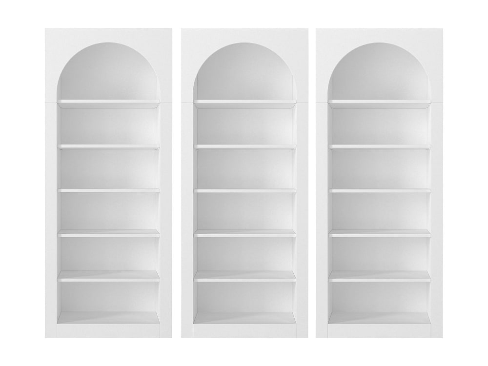 Bibliothèque panneau de particule blanc