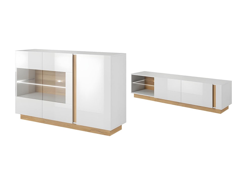 Buffet panneau de particule naturel clair Buffet panneau de particule naturel clair