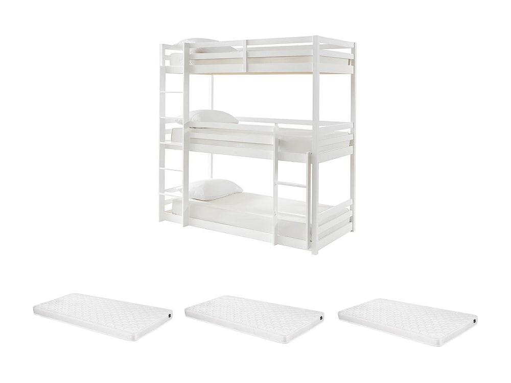 Lit superposé pin blanc 90 x 200 Lit superposé pin blanc 90 x 200