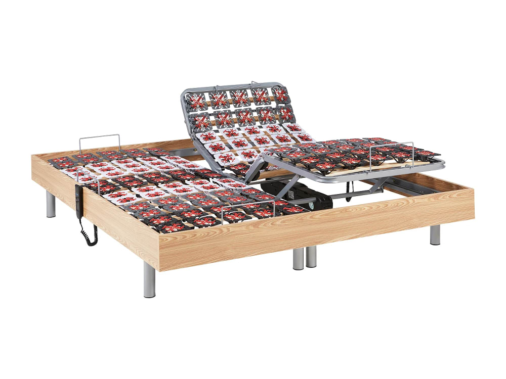 Sommier de relaxation naturel clair 2x80x200 cm Sommier de relaxation naturel clair 2x80x200 cm
