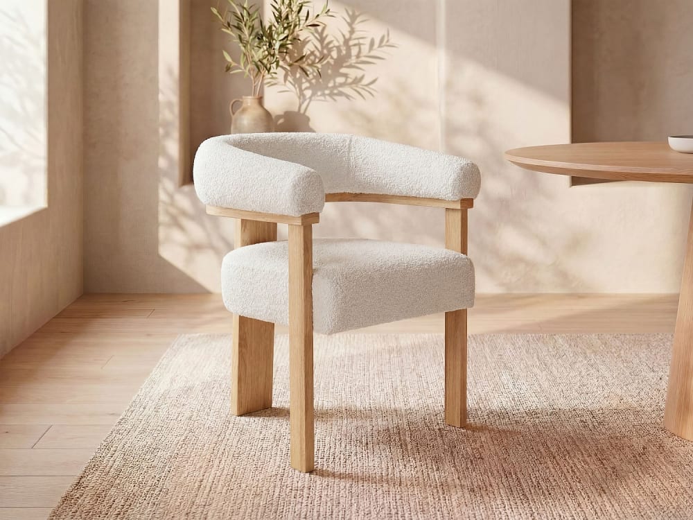 Chaise bois blanc