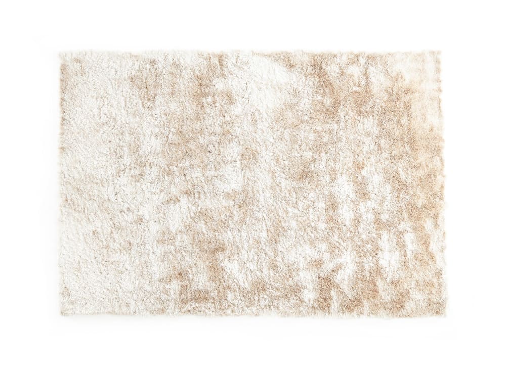 Tapis de salon polyester beige 140x200 cm