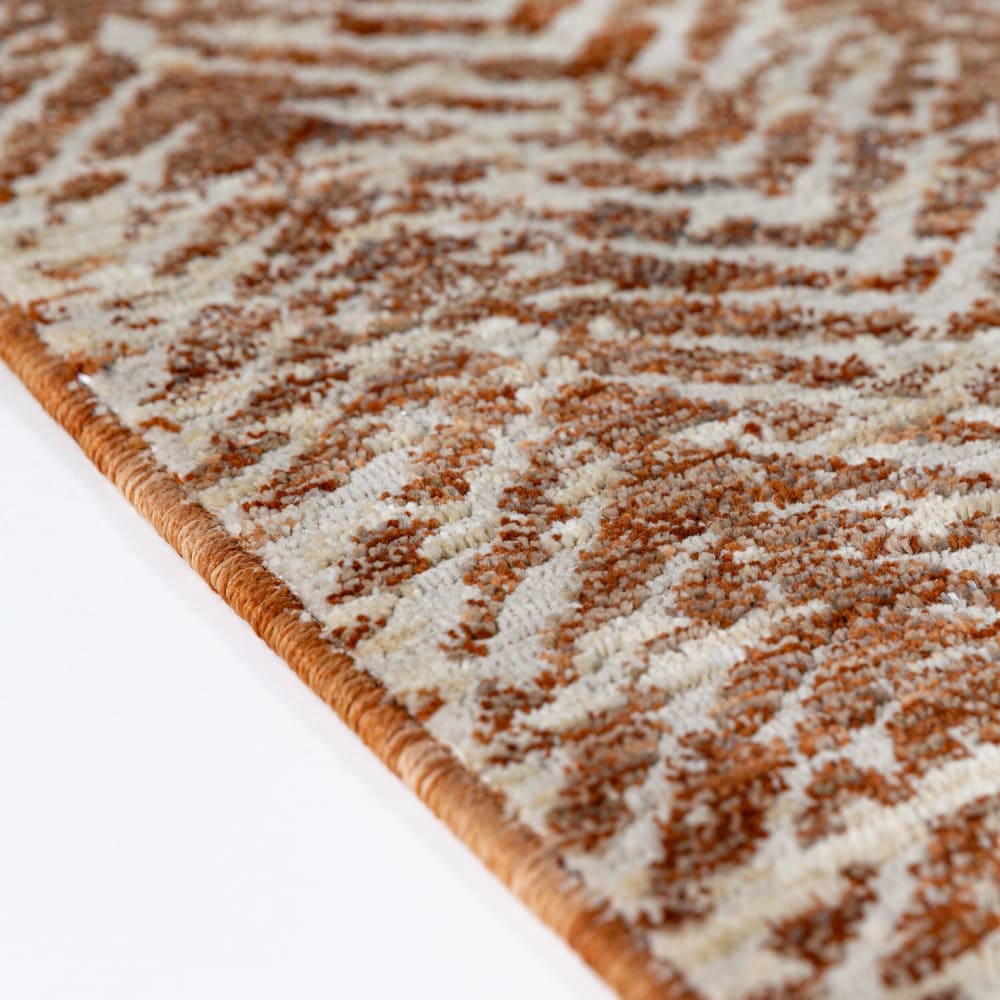 Tapis en polyester facile d'entretien terracotta 120x160cm — vue 4