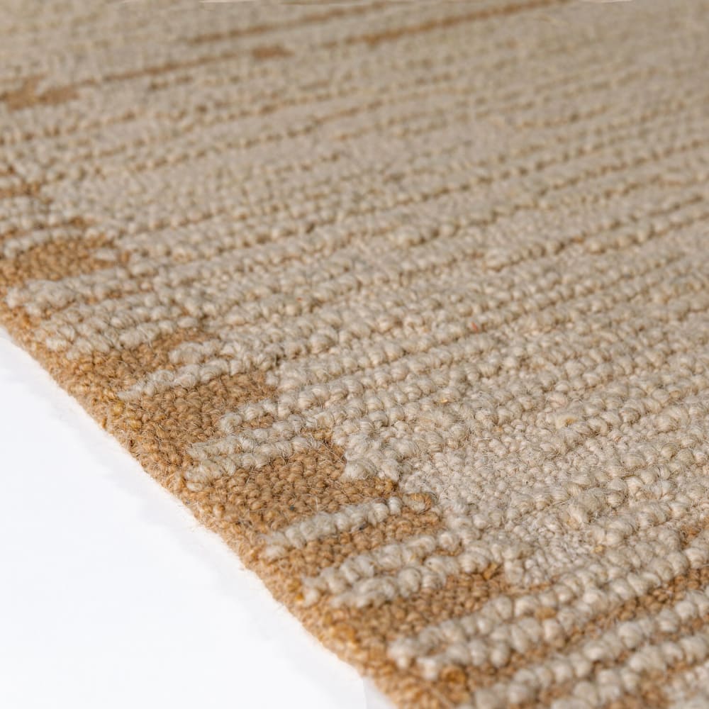 Tapis de couloir en laine beige 80x230cm — vue 4