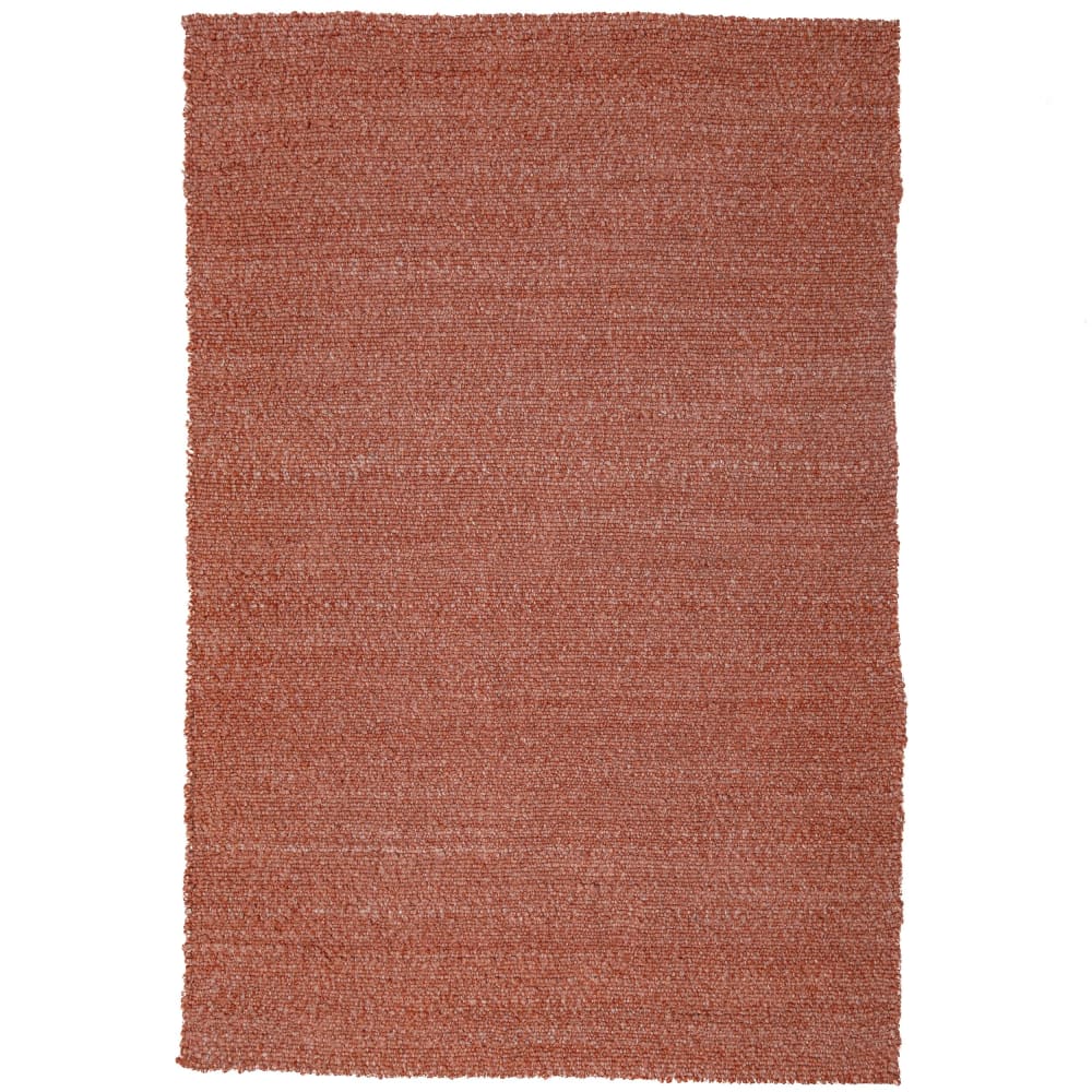 Tapis aspect laine terracotta 160x230cm
