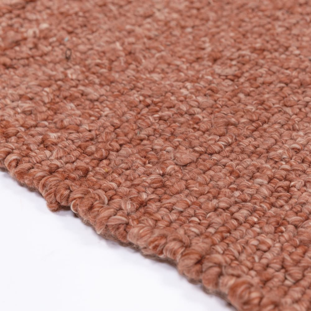 Tapis aspect laine terracotta 160x230cm — vue 4