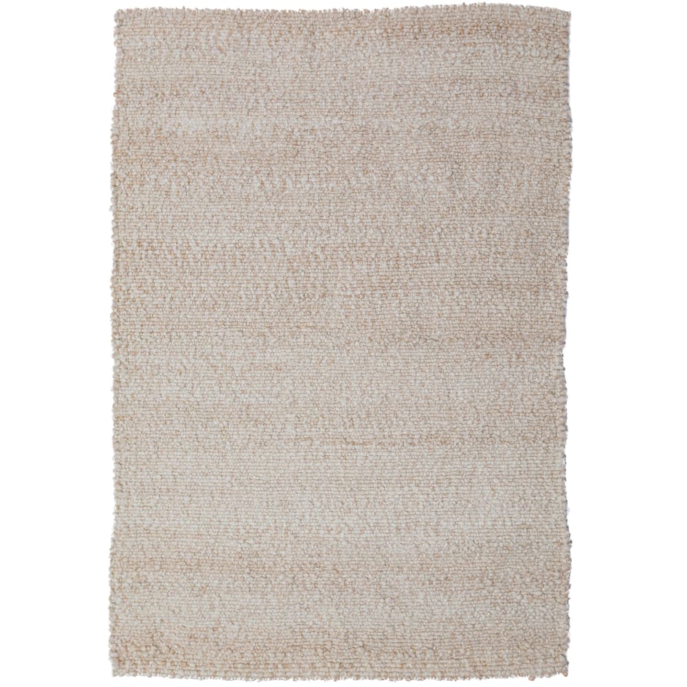 Tapis aspect laine crème 160x230cm