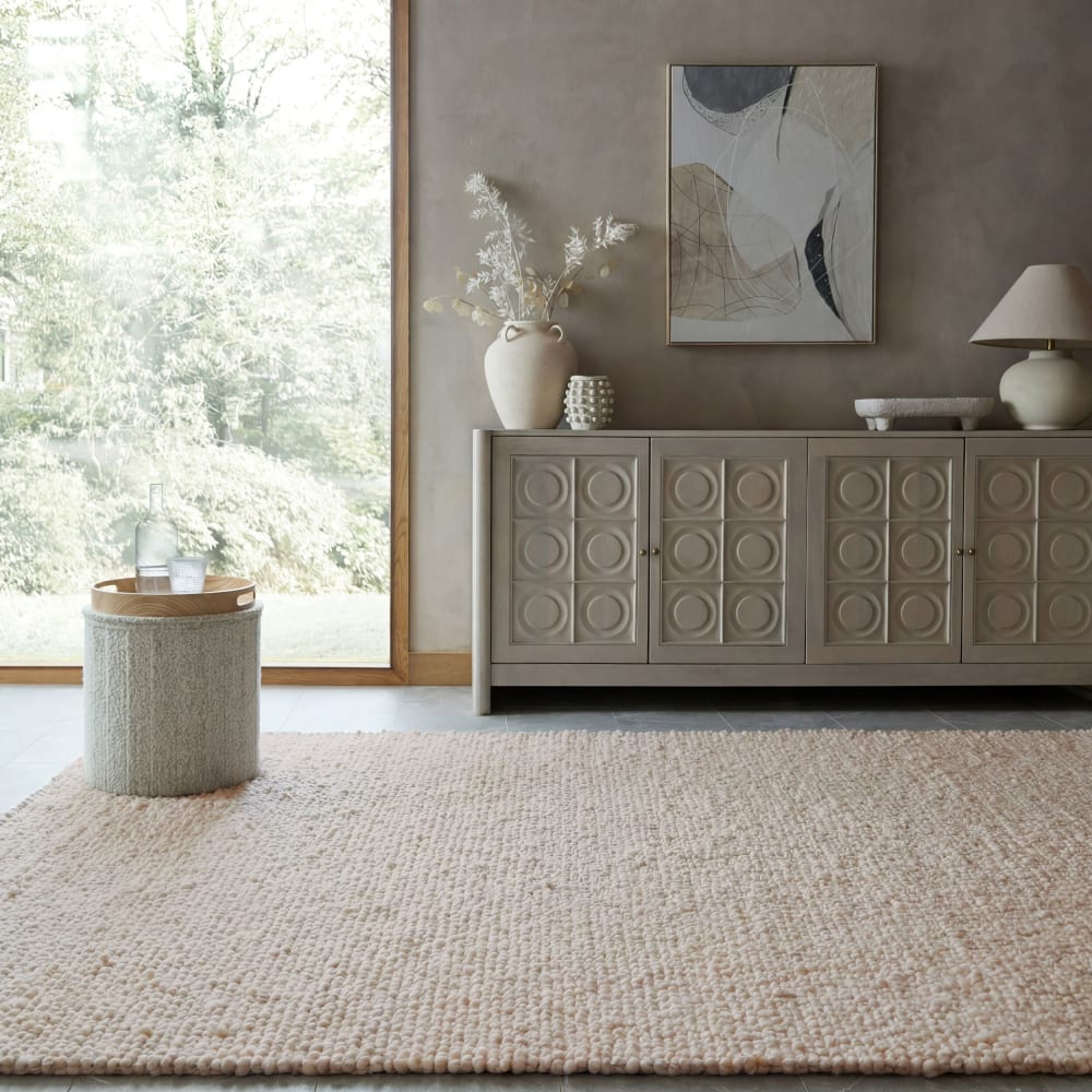Tapis aspect laine crème 160x230cm — vue 3