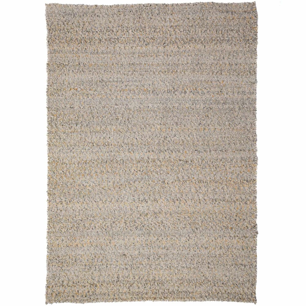 Tapis aspect laine beige et jaune 120x170cm