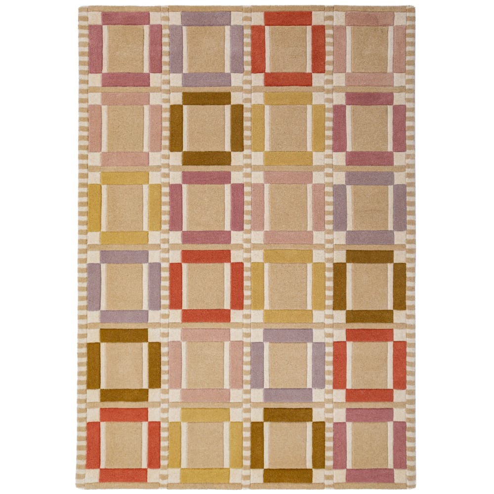 Tapis en laine couleurs pastels 140x200cm