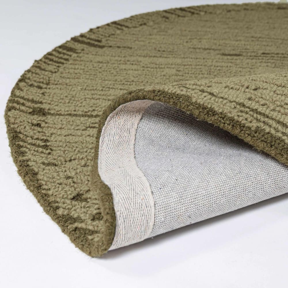 Tapis rond en laine pistache 160x160cm — vue 4