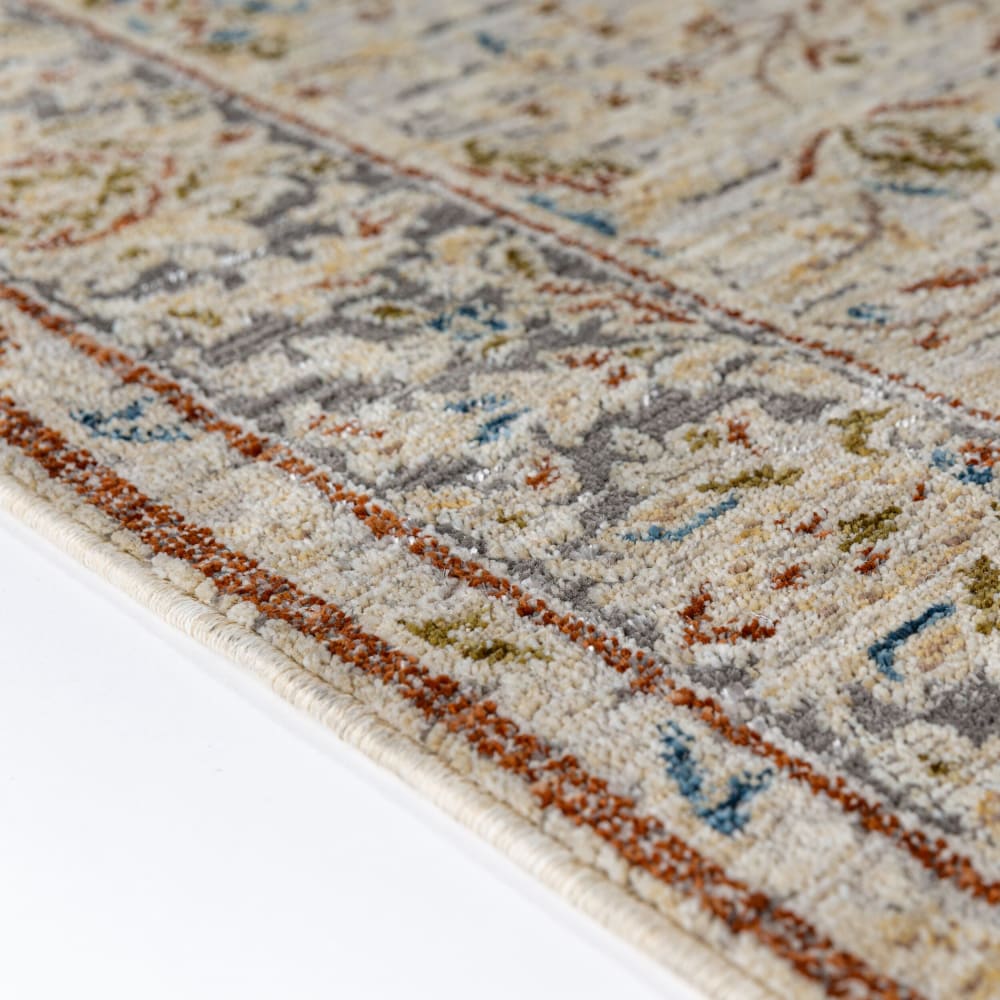Tapis vintage à motifs beiges 160x230cm — vue 4