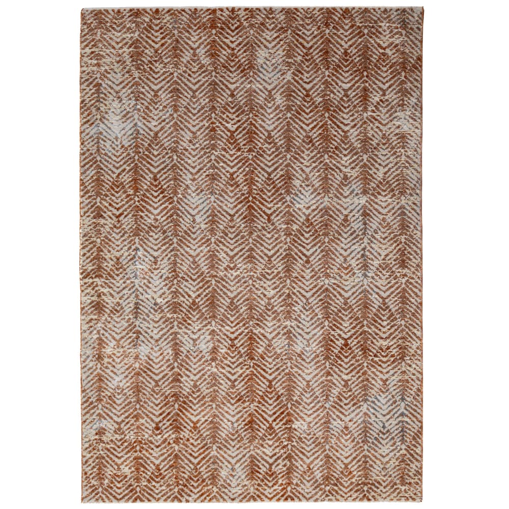 Tapis en polyester facile d'entretien terracotta 200x300cm