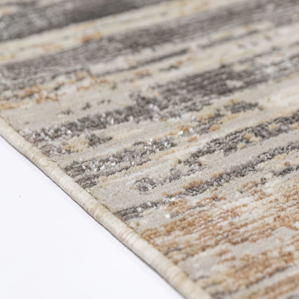 Tapis en polyester facile d'entretien tons beige 160x230cm — vue 4