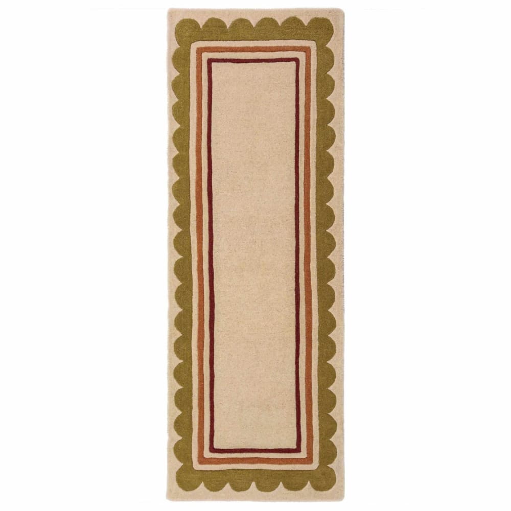 Tapis de couloir en laine multicolore 80x230cm — vue 3